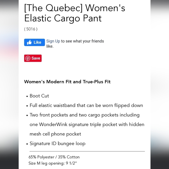 WonderWink Gray Quebec Elastic Cargo Scrub Pants Medium - Picture 10 of 10